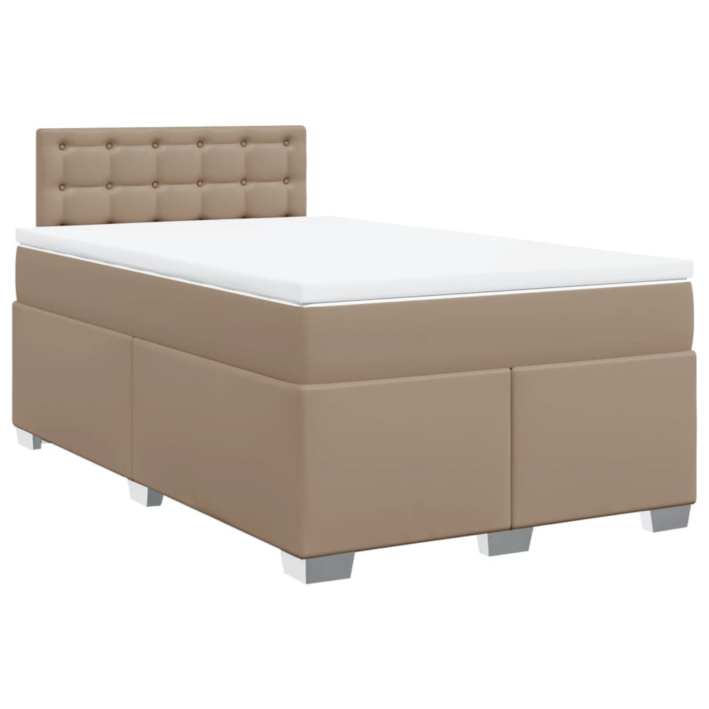 Giroletto a Molle con Materasso Cappuccino 120x190cm Similpelle