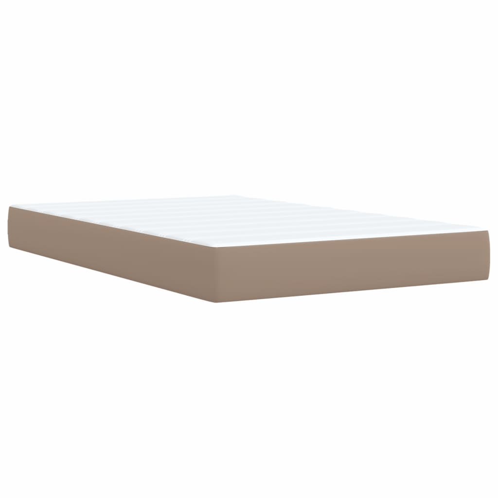 Giroletto a Molle con Materasso Cappuccino 120x190cm Similpelle