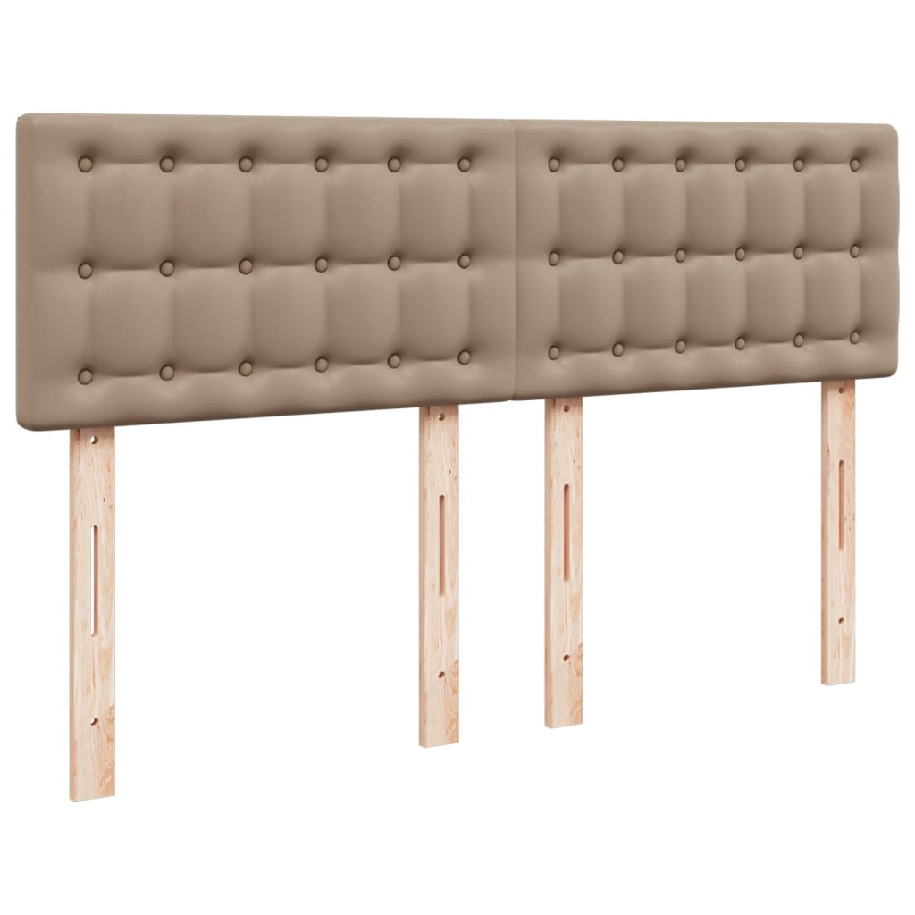 Giroletto a Molle con Materasso Cappuccino 160x200cm Similpelle