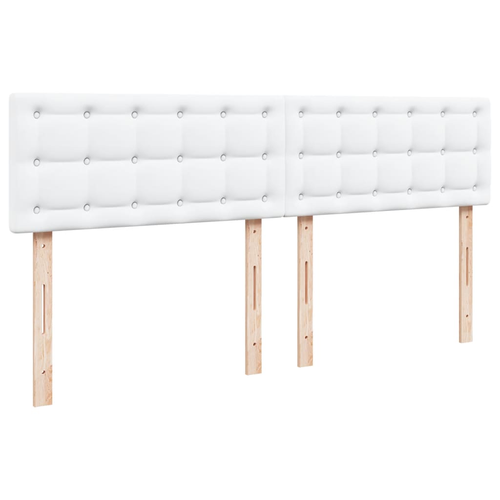 Giroletto a Molle con Materasso Bianco 180x200 cm in Similpelle