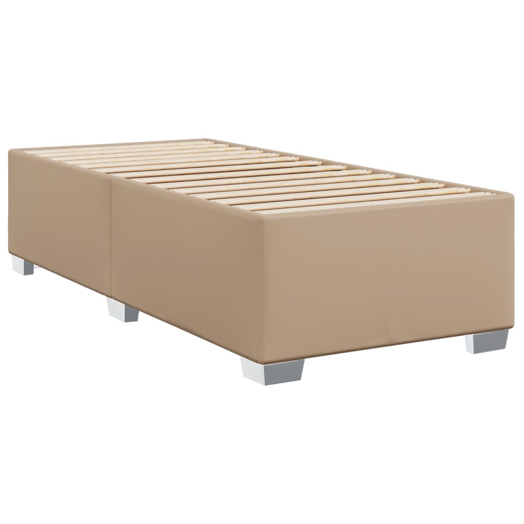 Giroletto a Molle con Materasso Cappuccino 90x200 cm Similpelle