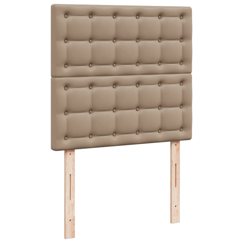 Giroletto a Molle con Materasso Cappuccino 90x200 cm Similpelle