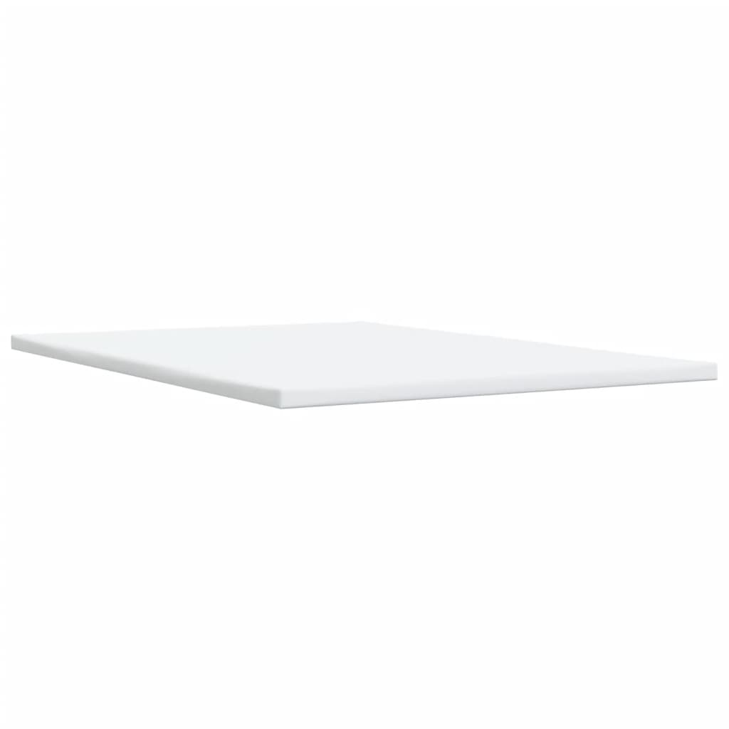 Giroletto a Molle con Materasso Bianco 160x200 cm in Similpelle