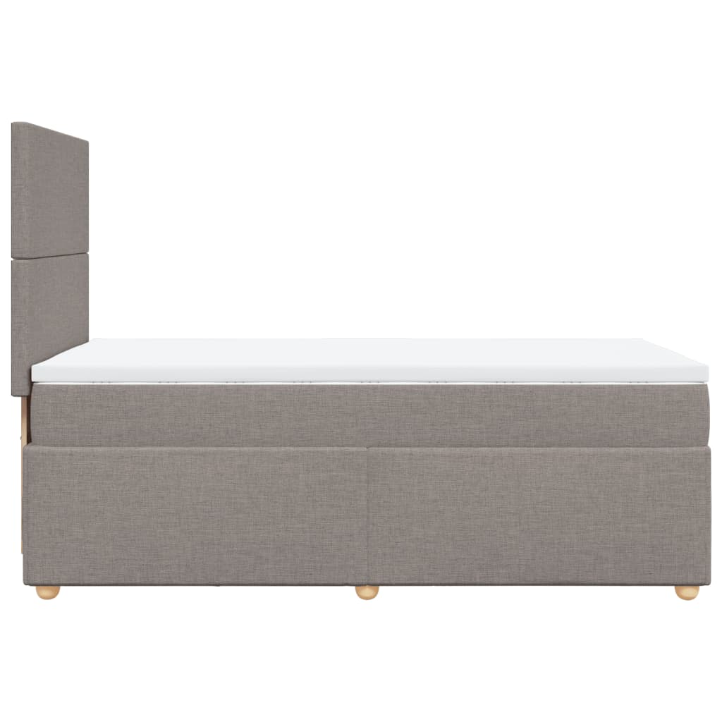 Giroletto a Molle con Materasso Tortora 80x200 cm inTessuto