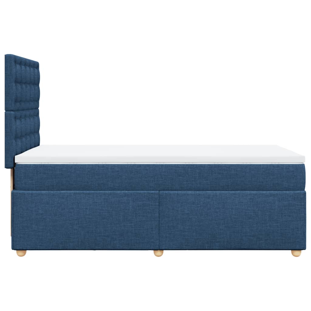 Giroletto a Molle con Materasso Blu 90x200 cm inTessuto