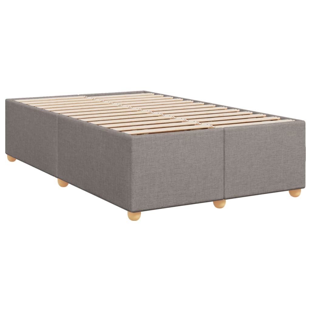 Giroletto a Molle con Materasso Tortora 120x190 cm in Tessuto