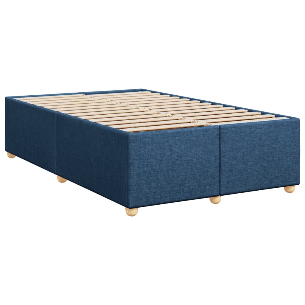 Giroletto a Molle con Materasso Blu 120x200 cm in Tessuto