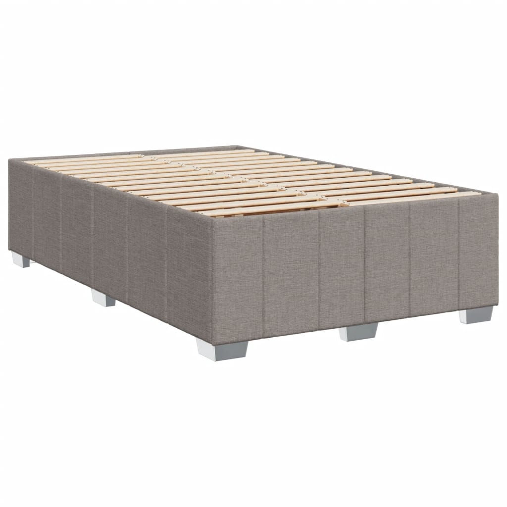 Giroletto a Molle con Materasso Tortora 120x190 cm in Tessuto