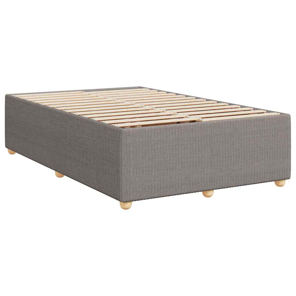 Giroletto a Molle con Materasso Tortora 120x190 cm in Tessuto