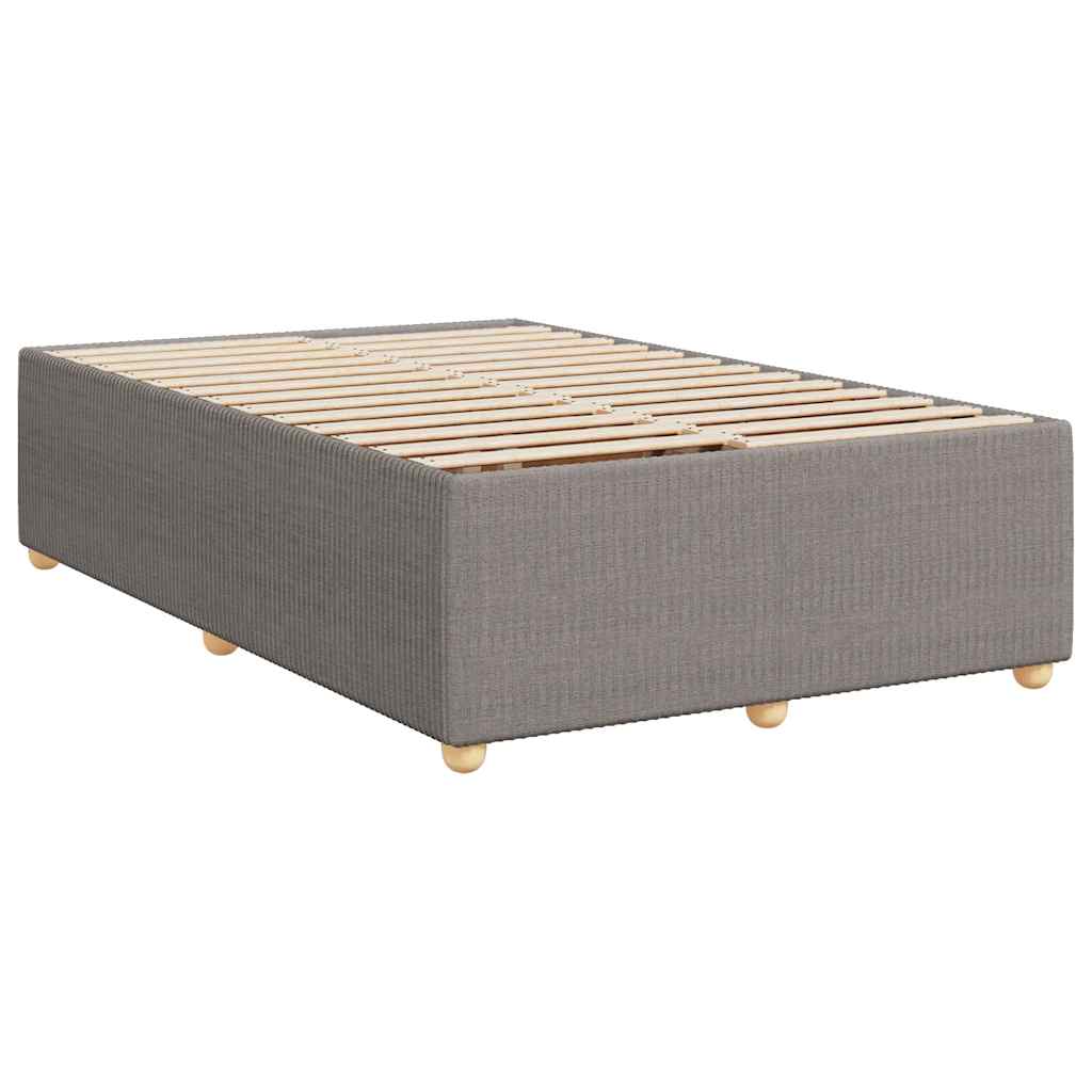 Giroletto a Molle con Materasso Tortora 120x190 cm in Tessuto