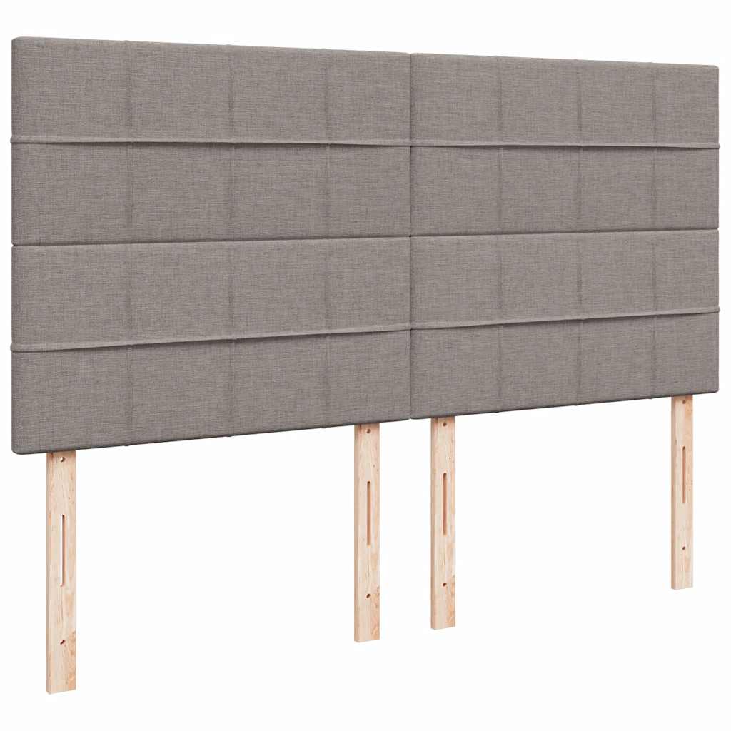 Giroletto a Molle con Materasso Tortora 180x200 cm in Tessuto