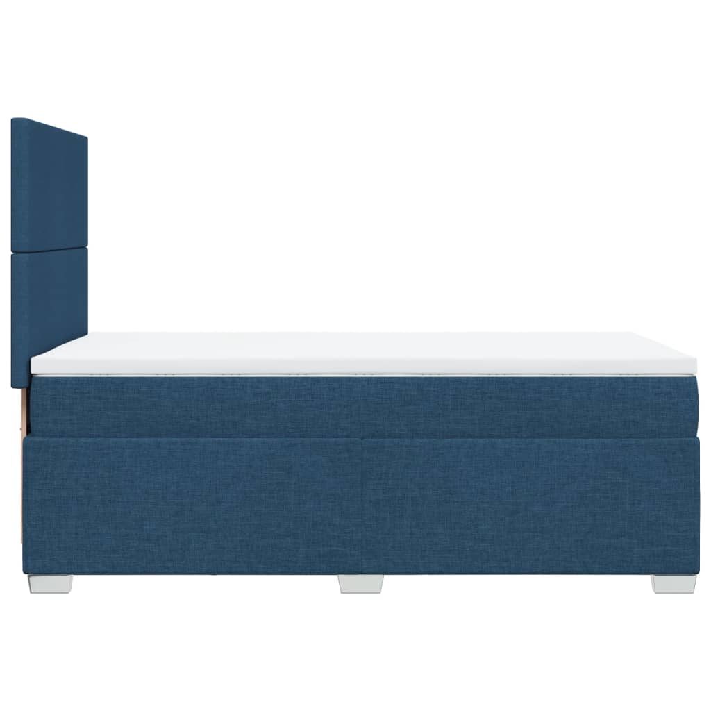Giroletto a Molle con Materasso Blu 80x200 cm inTessuto | homemem39