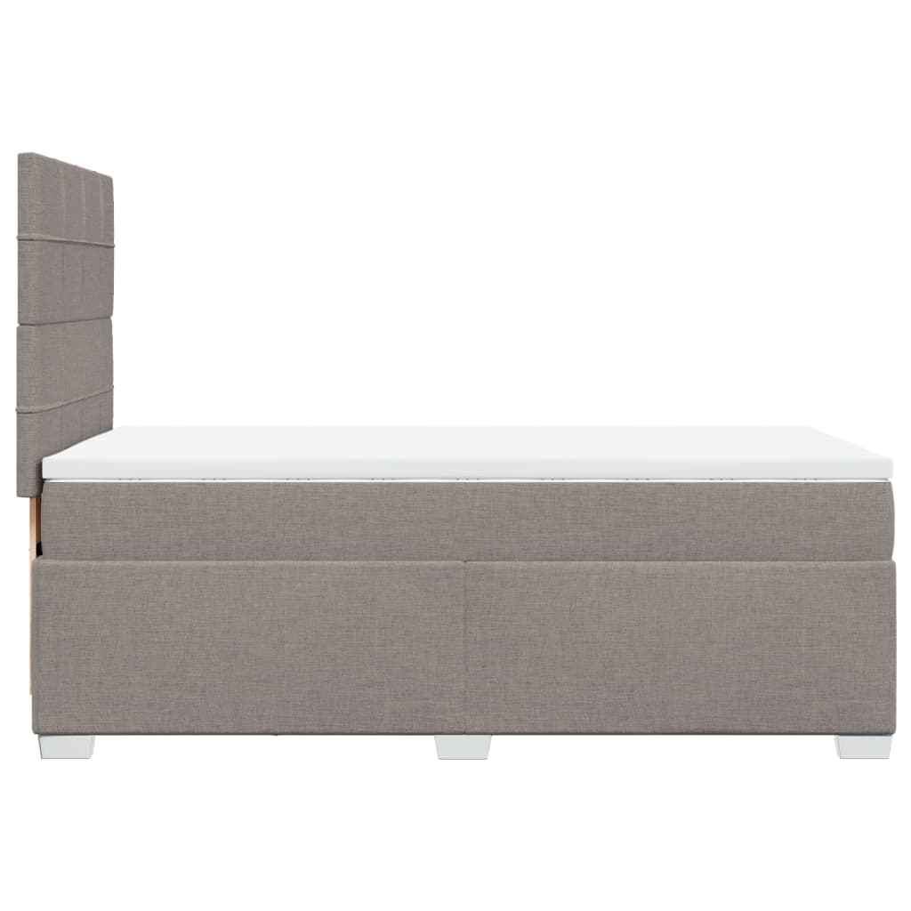 Giroletto a Molle con Materasso Tortora 80x200 cm inTessuto | homemem39