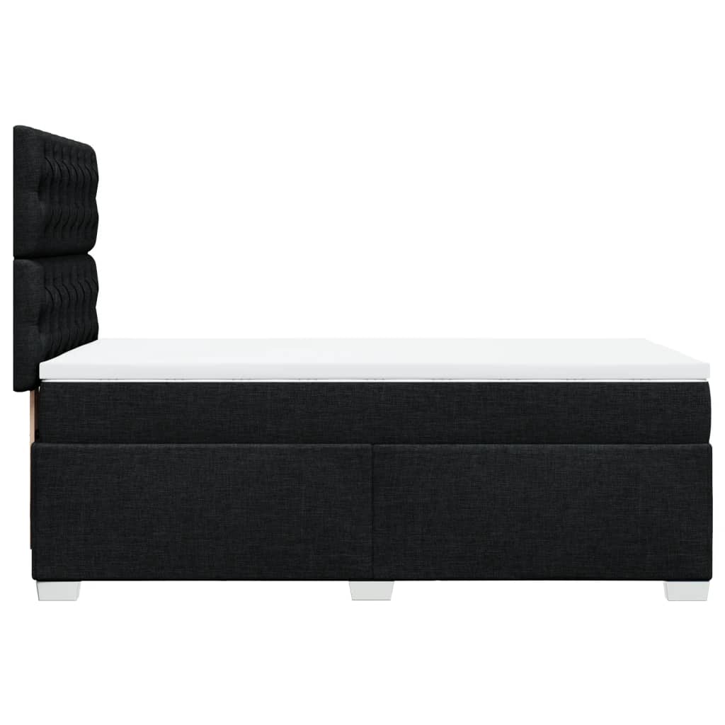 Giroletto a Molle con Materasso Nero 80x200 cm inTessuto | homemem39