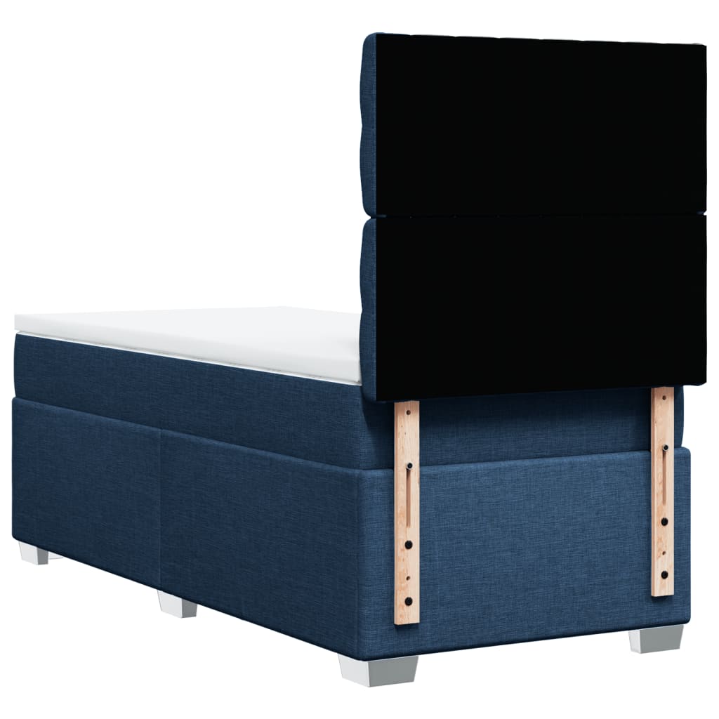 Giroletto a Molle con Materasso Blu 80x200 cm inTessuto | homemem39
