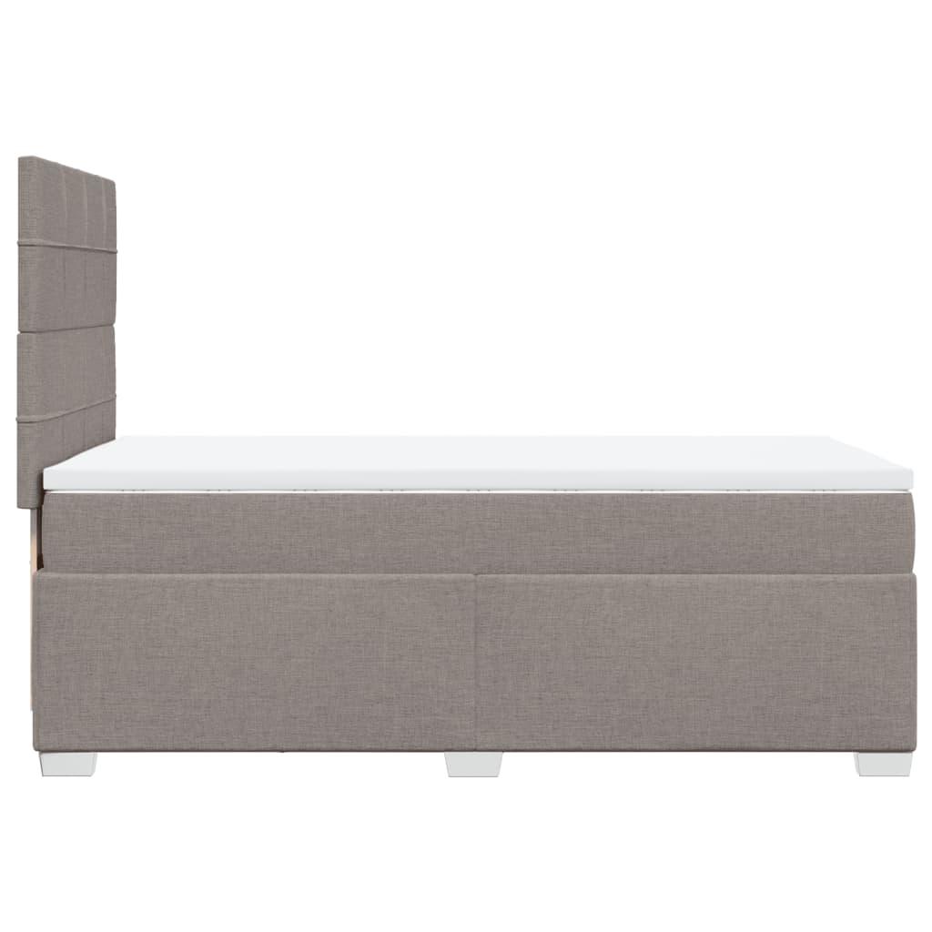 Giroletto a Molle con Materasso Tortora 90x200 cm inTessuto | homemem39