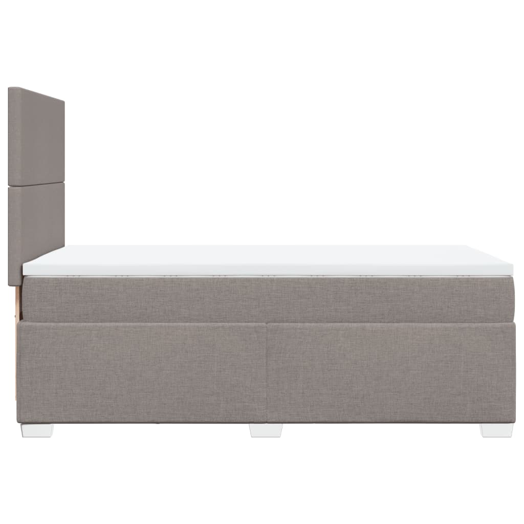 Giroletto a Molle con Materasso Tortora 100x200 cm in Tessuto | homemem39