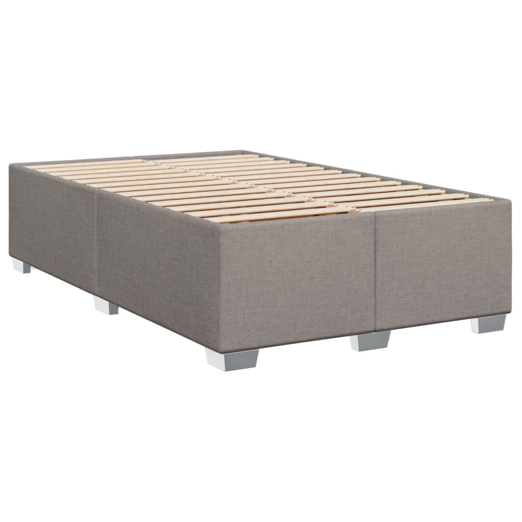 Giroletto a Molle con Materasso Tortora 120x190 cm in Tessuto