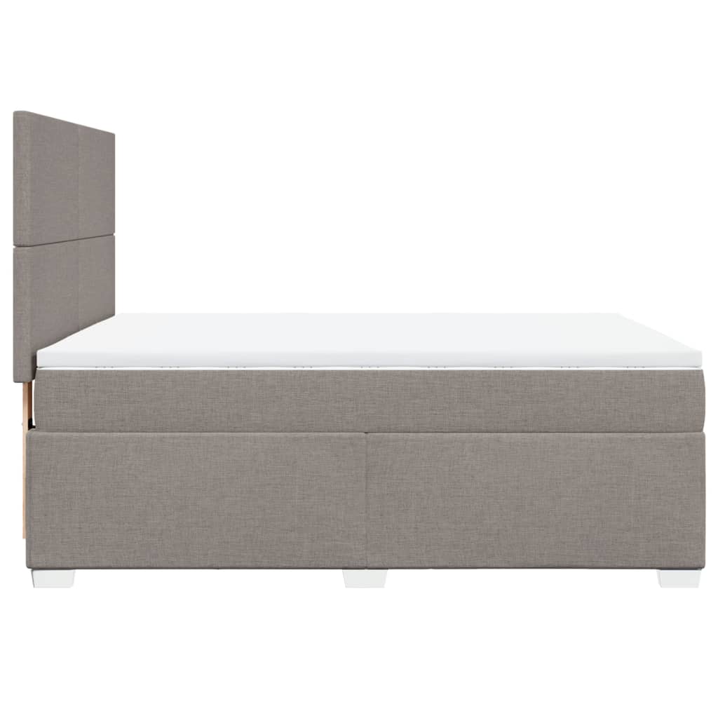 Giroletto a Molle con Materasso Tortora 140x190 cm in Tessuto | homemem39