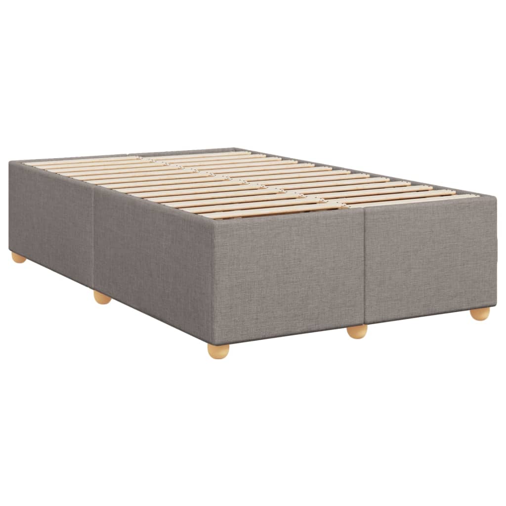 Giroletto a Molle con Materasso Tortora 120x190 cm in Tessuto