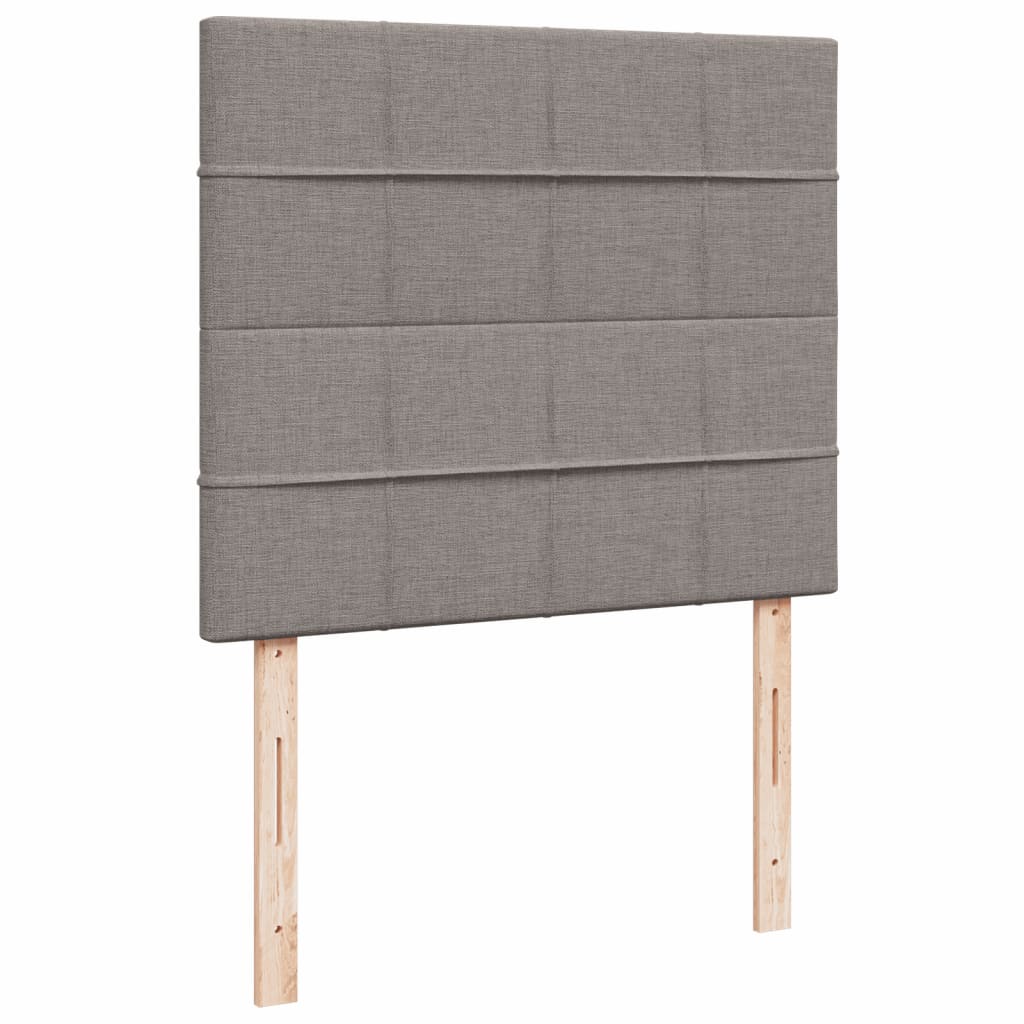 Giroletto a Molle con Materasso Tortora 120x190 cm in Tessuto