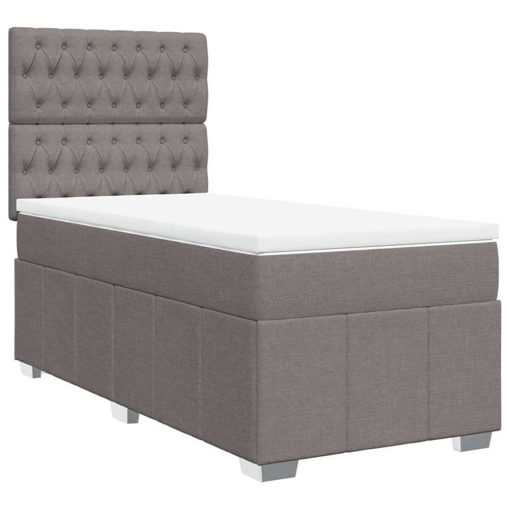 Giroletto a Molle con Materasso Tortora 80x200 cm inTessuto - homemem39