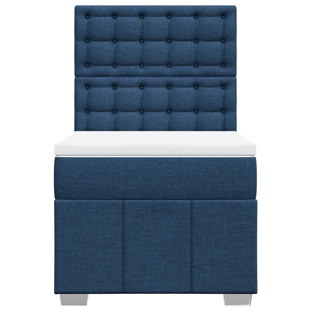 Giroletto a Molle con Materasso Blu 80x200 cm inTessuto
