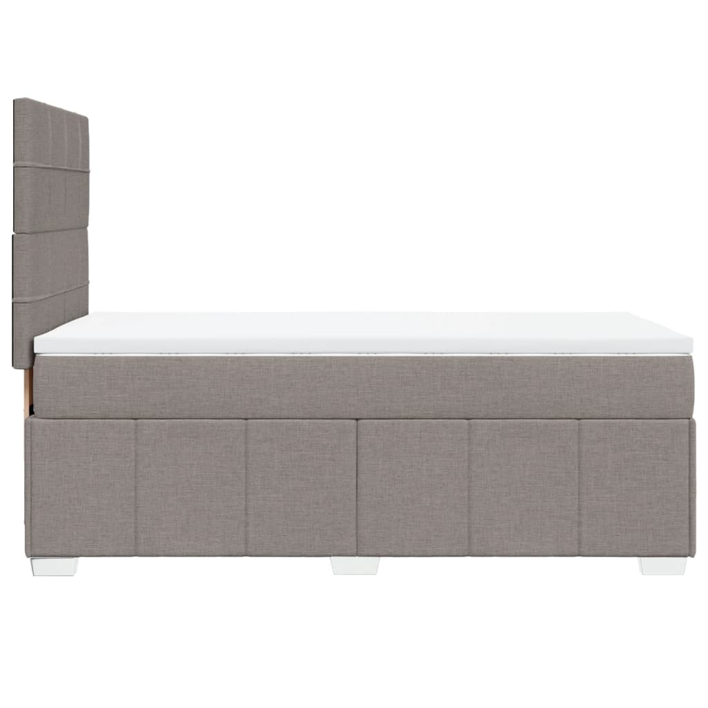 Giroletto a Molle con Materasso Tortora 90x200 cm inTessuto