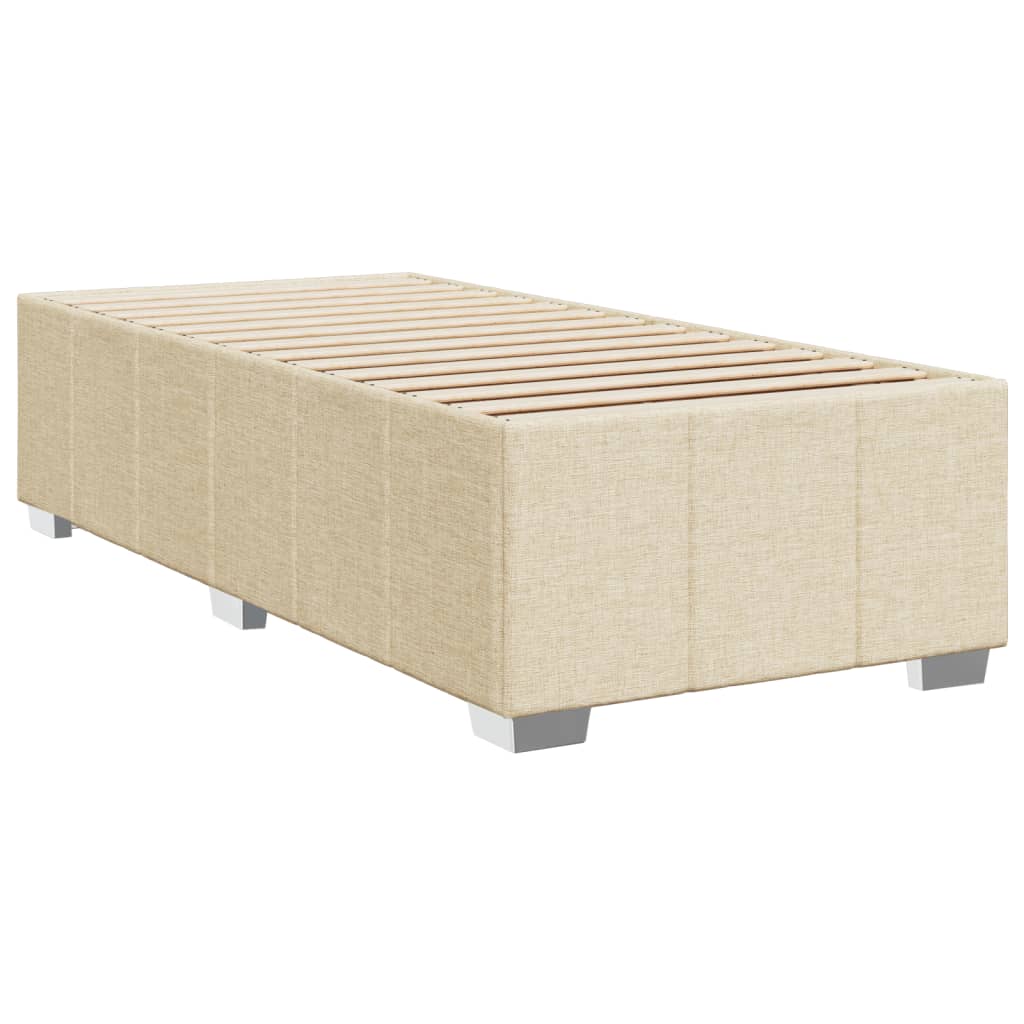 Giroletto a Molle con Materasso Crema 90x200 cm inTessuto