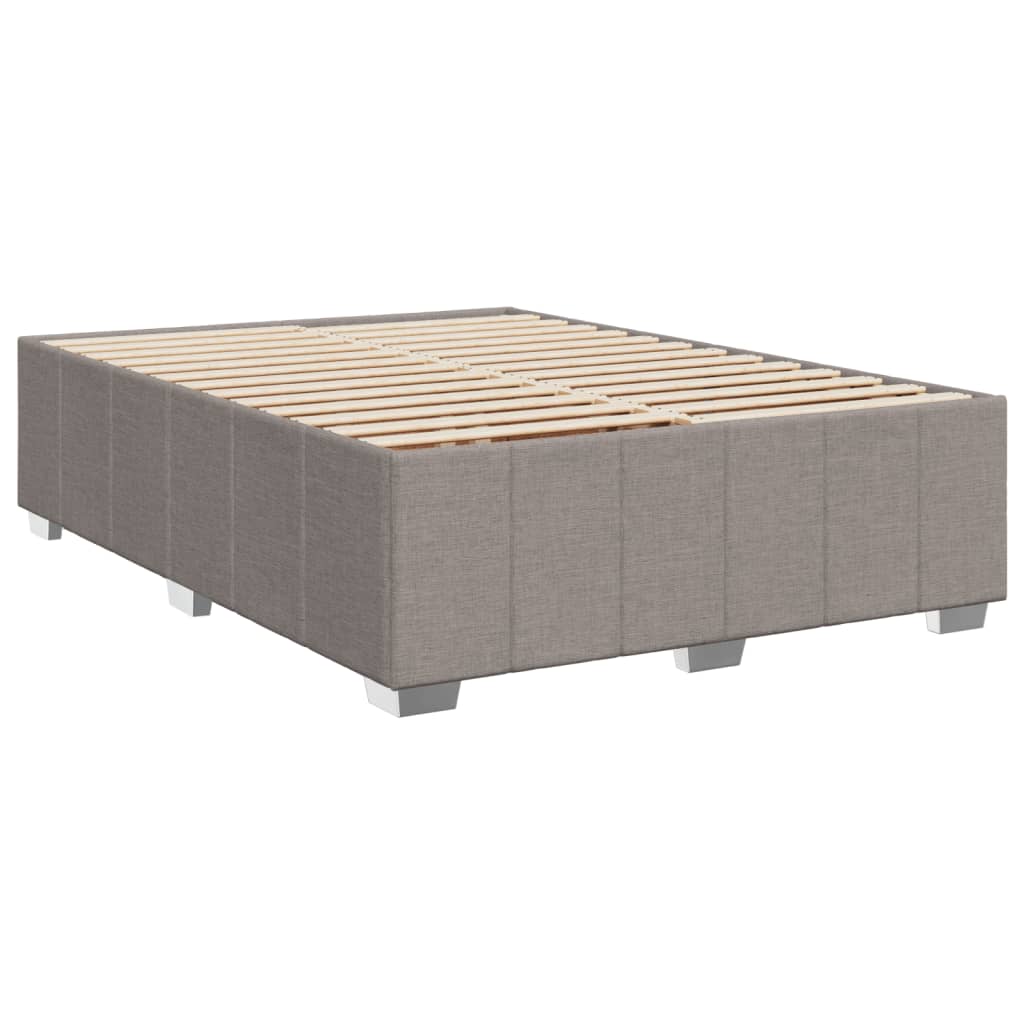 Giroletto a Molle con Materasso Tortora 140x190 cm in Tessuto | homemem39