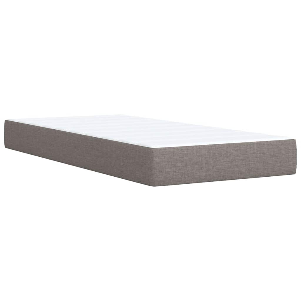 Giroletto a Molle con Materasso Tortora 100x200 cm in Tessuto | homemem39