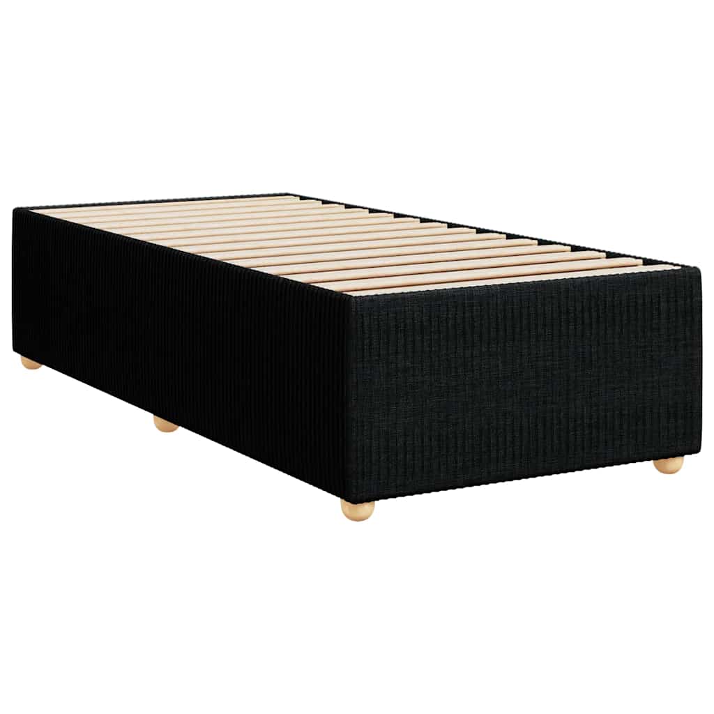 Giroletto a Molle con Materasso Nero 100x200 cm in Tessuto | homemem39