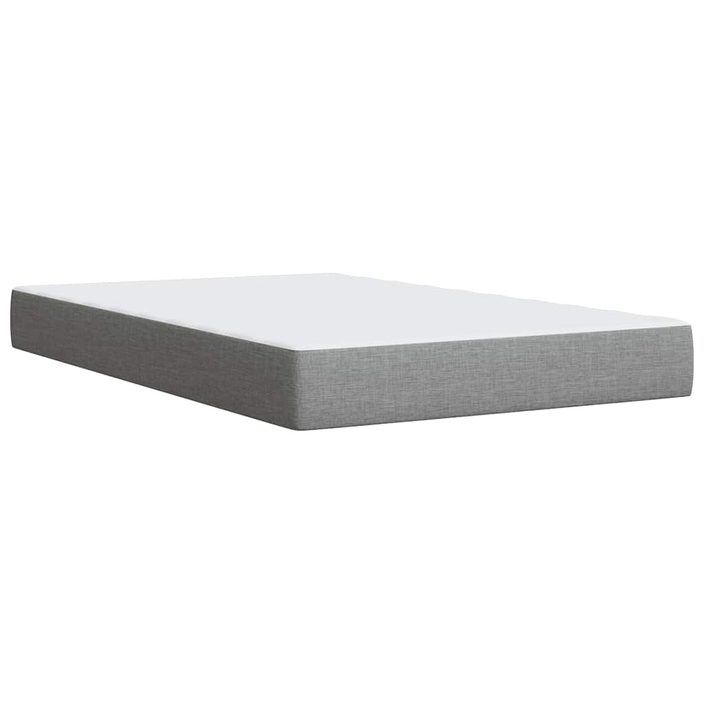 Giroletto a Molle con Materasso Grigio Chiaro 120x200cm Tessuto | homemem39