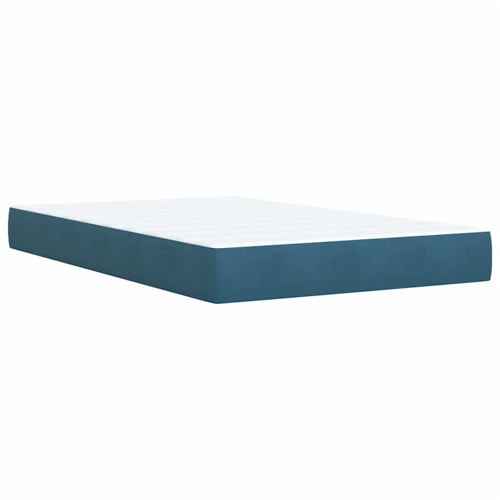 Giroletto a Molle con Materasso Blu 120x200 cm in Velluto | homemem39