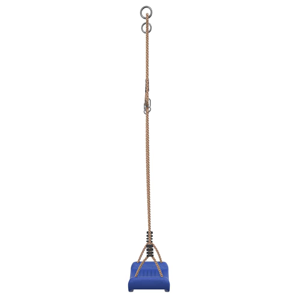 Seggiolino da Altalena per Bambini Singolo Corda Regolabile Blu - homemem39