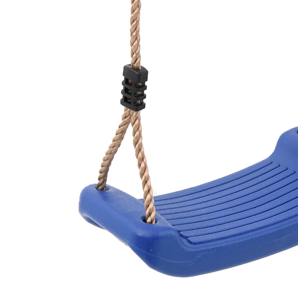Seggiolino da Altalena per Bambini Singolo Corda Regolabile Blu - homemem39
