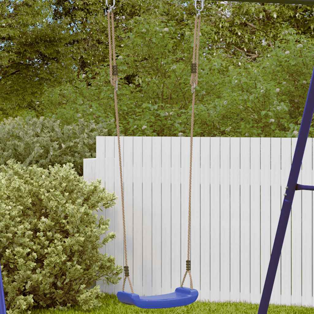 Seggiolino da Altalena per Bambini Singolo Corda Regolabile Blu - homemem39
