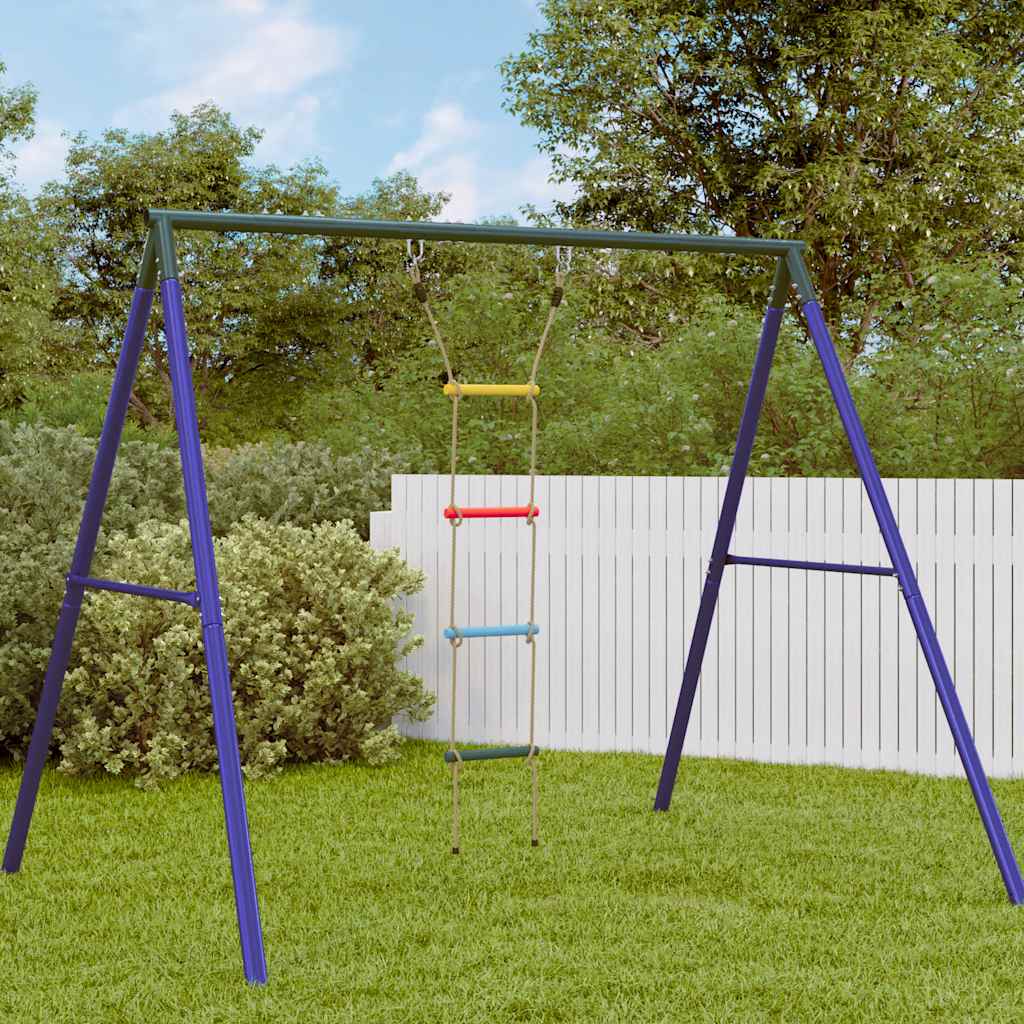 Scala di Corda per Bambini con 4 Pioli Multicolore - homemem39