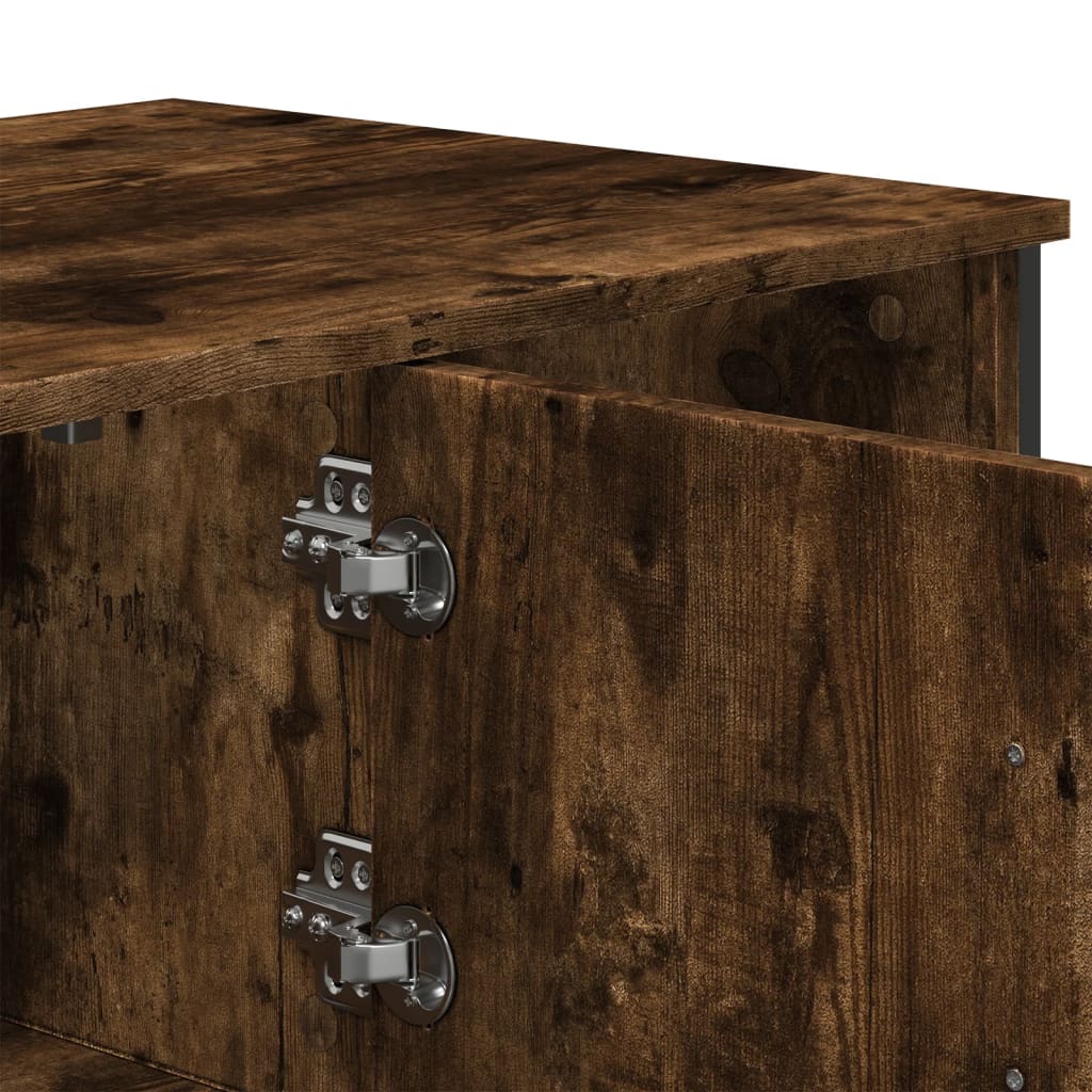 Tavolino da Salotto Rovere Fumo 100x51x40 cm Legno Multistrato | homemem39