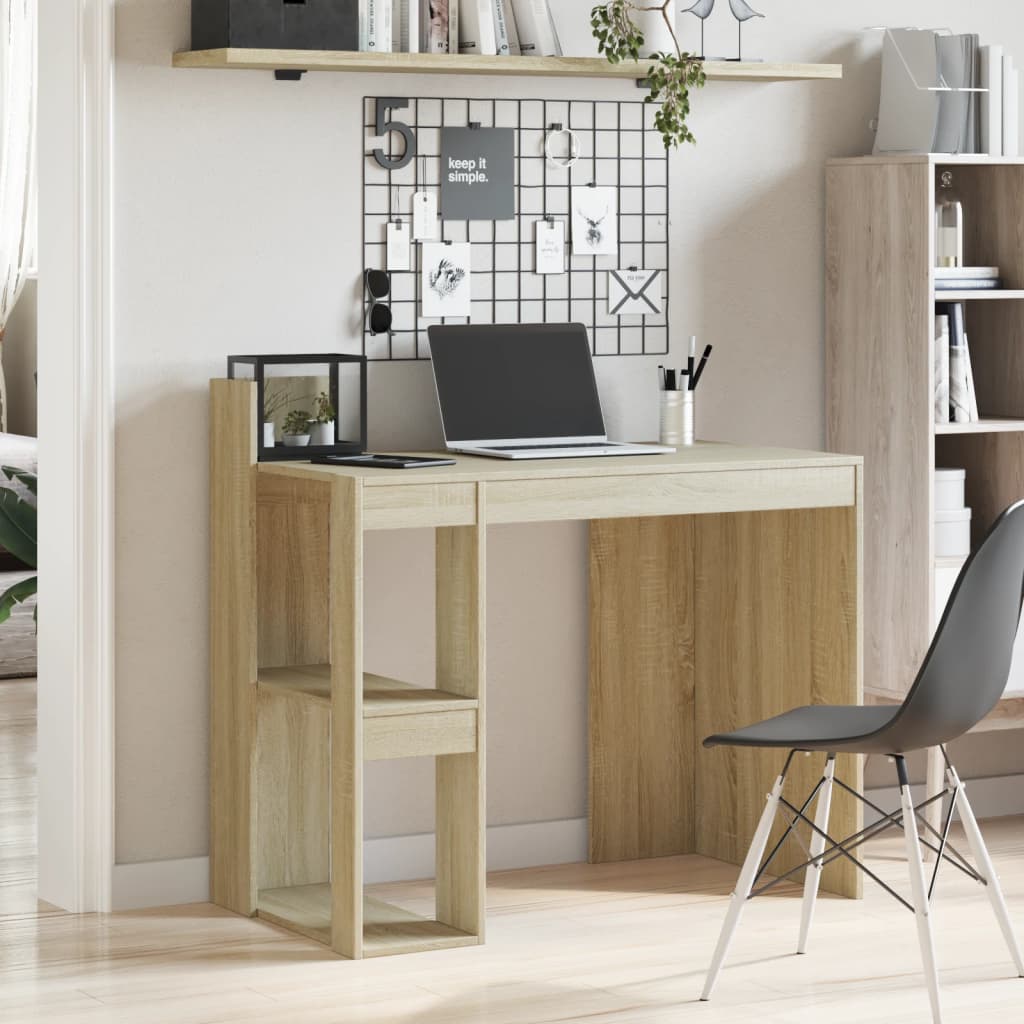 Scrivania Rovere Sonoma 103,5x56,5x94 cm in Legno Multistrato - homemem39
