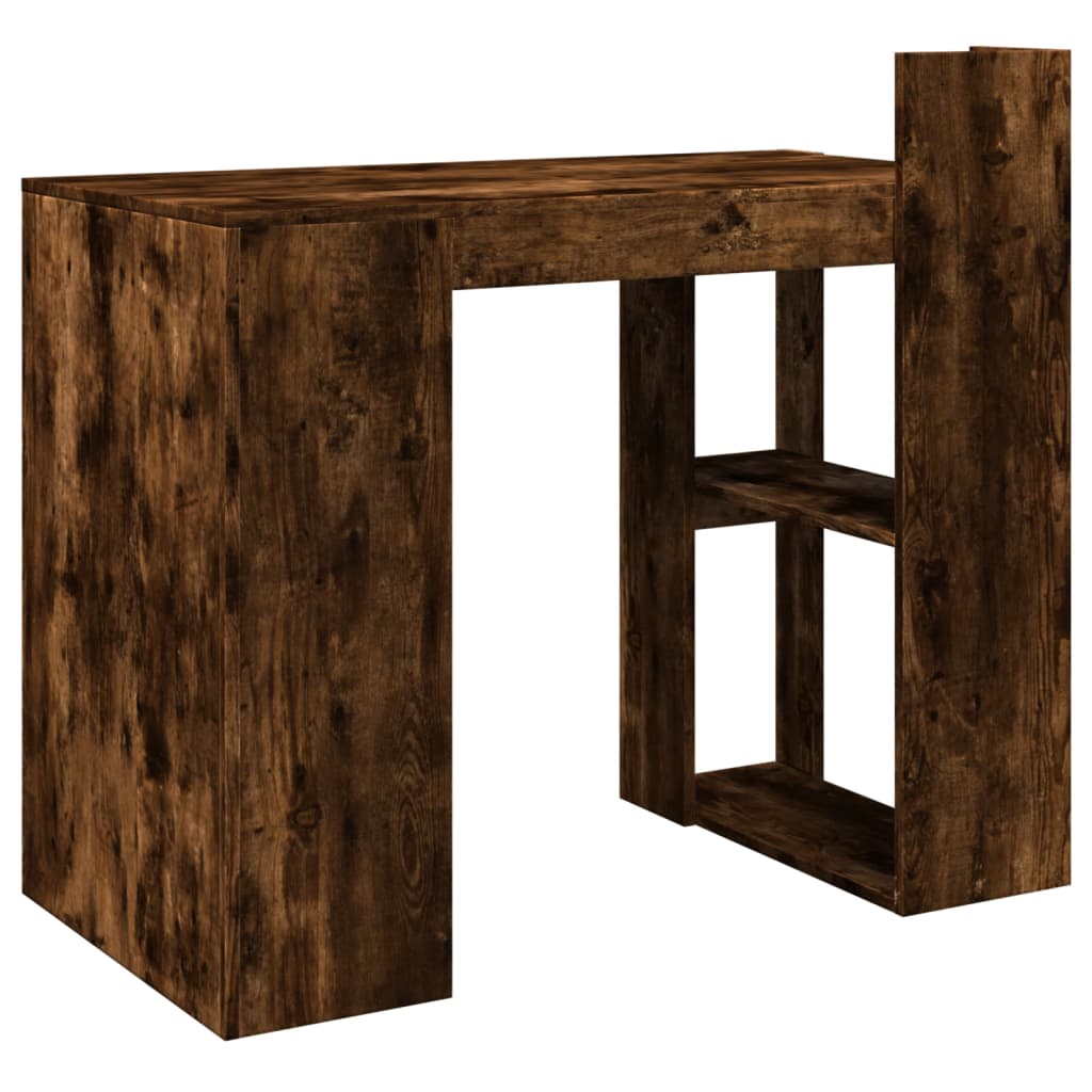 Scrivania Ufficio Rovere Fumo 103,5x56,5x94cm Legno Multistrato - homemem39