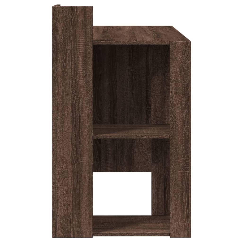 Scrivania Rovere Marrone 103,5x56,5x94 cm in Legno Multistrato - homemem39