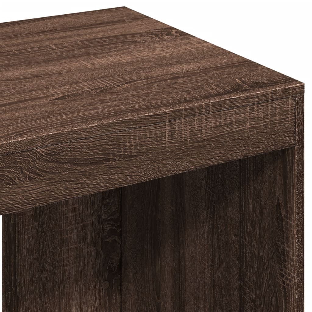 Scrivania Rovere Marrone 103,5x56,5x94 cm in Legno Multistrato - homemem39