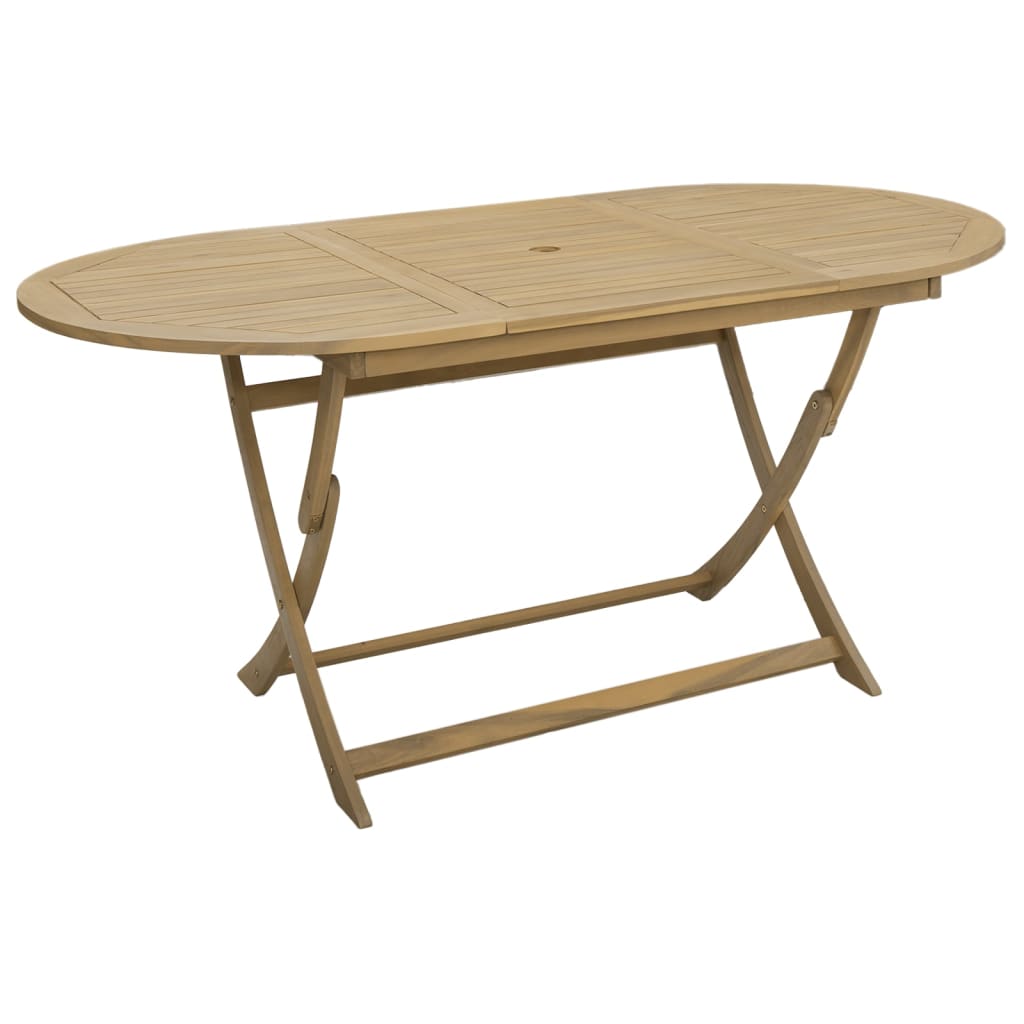 Set da Pranzo da Giardino 7 pz in Legno Massello di Acacia