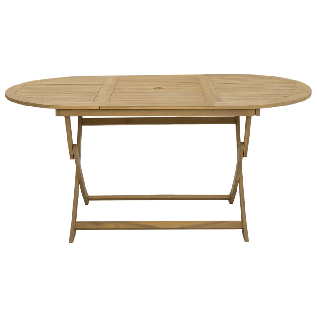 Set da Pranzo da Giardino 7 pz in Legno Massello di Acacia