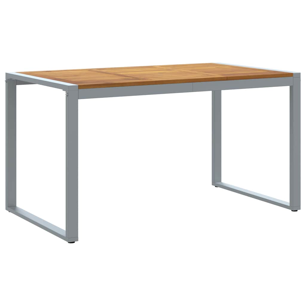Set da Pranzo per Giardino 5 pcs Grigio e marrone