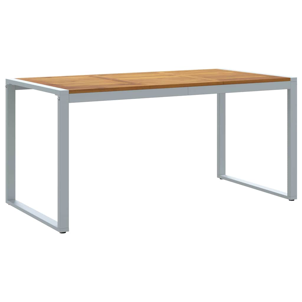 Set da Pranzo per Giardino 5 pcs Grigio e marrone