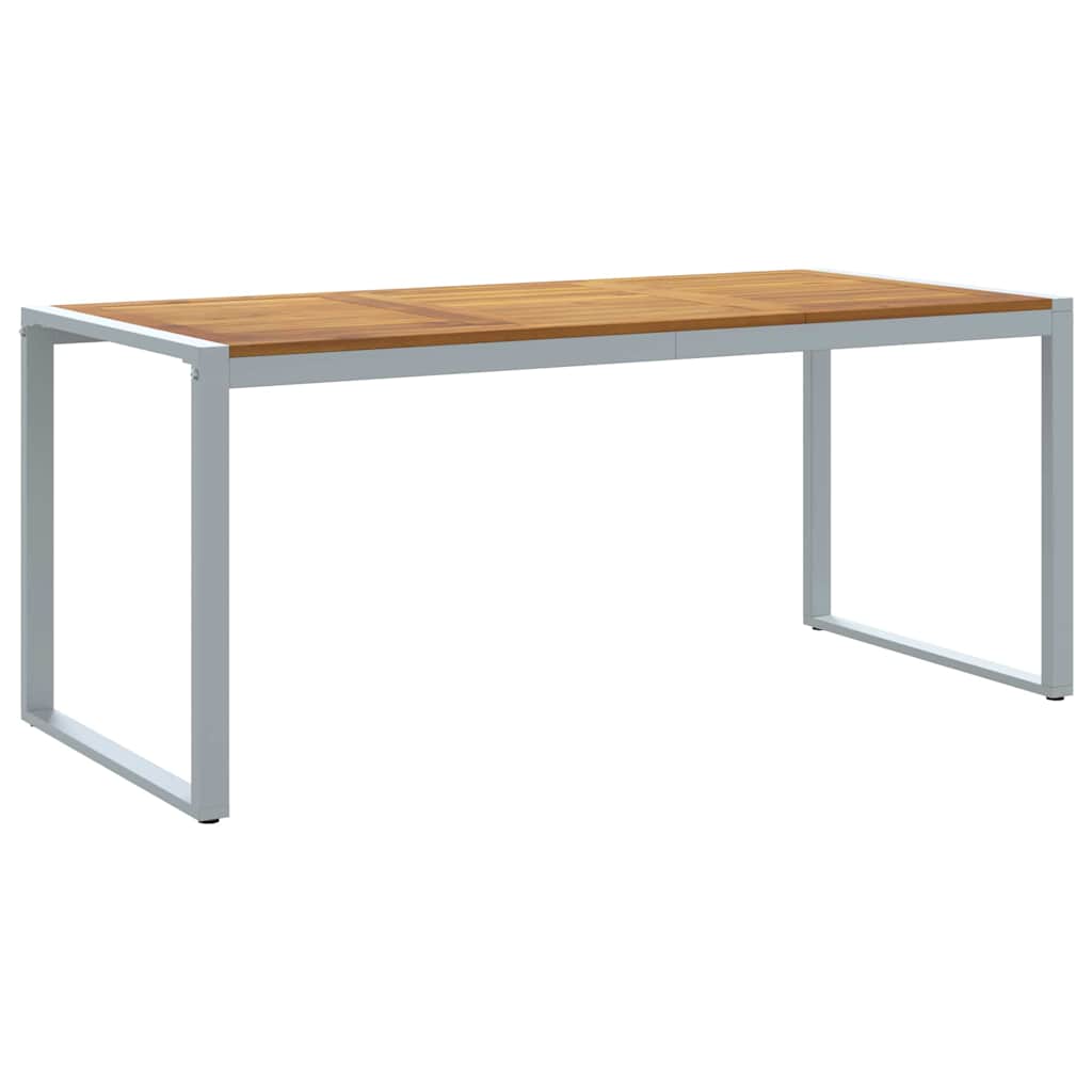 Set da Pranzo per Giardino 7 pcs Grigio e marrone