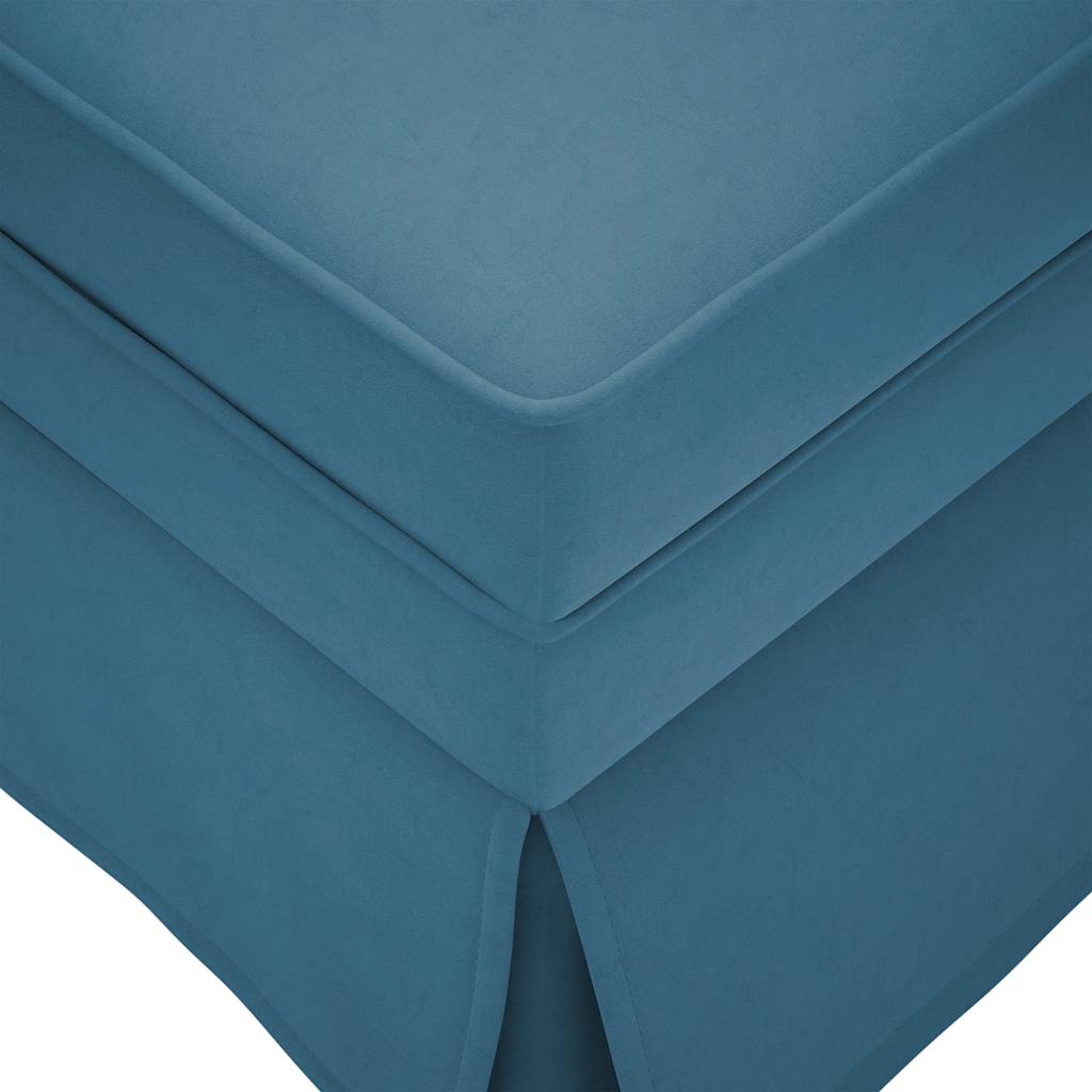 Sdraio con Capezzale e Bracciolo Destro in Velluto Blu - homemem39