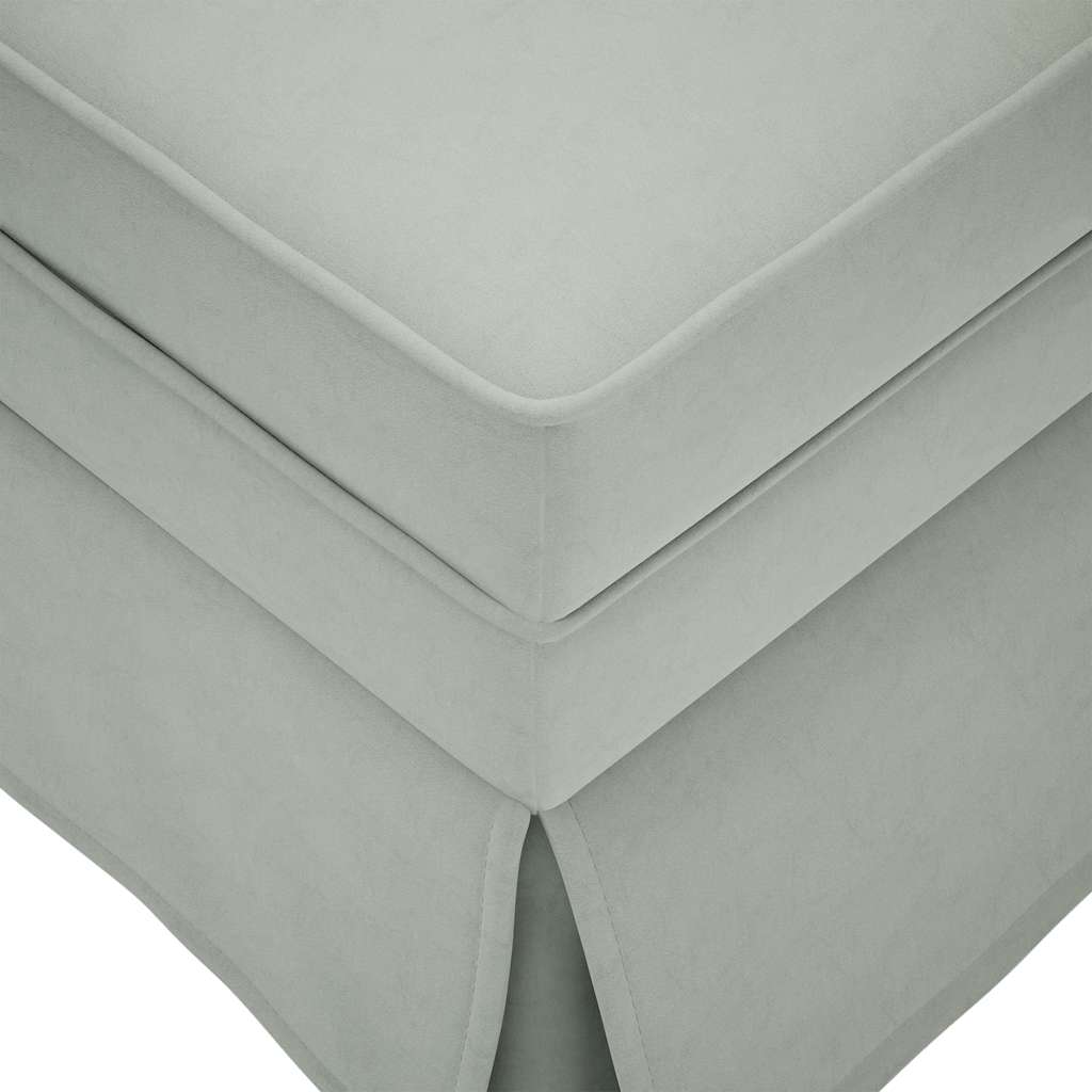 Sdraio con Capezzale e Bracciolo Destro Velluto Grigio Chiaro - homemem39